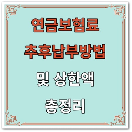 국민연금 추납